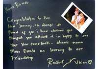 Congratulations on this journey